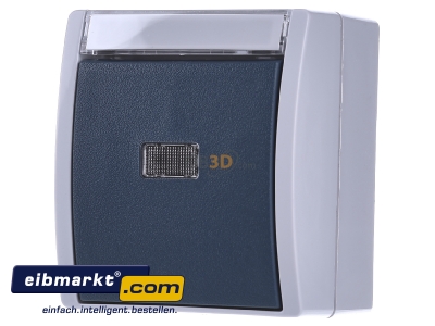 Frontansicht Busch-Jaeger 2621 WN-53-201 Taster Schliesser 1-pol.AP 
