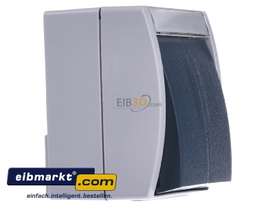 Ansicht links Busch-Jaeger 2621 WN-53-205-101 Doppeltaster 2 Schliesser AP 