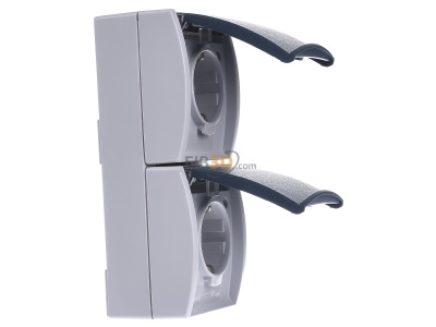 Ansicht links Busch Jaeger 20-02 EWN-53 Schuko-Steckdose 2f. senkrecht 