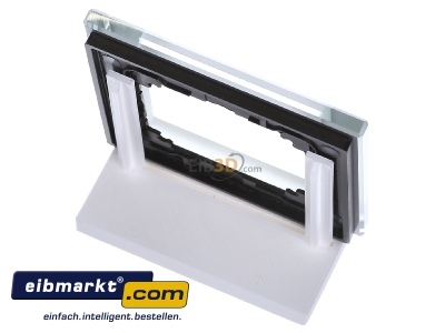 Ansicht oben hinten Merten 489160 Rahmen Glas 1f.diam/si 