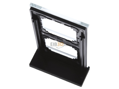 Ansicht oben hinten Merten 489260 Rahmen Glas 2f.diam/si waage/senkrecht 