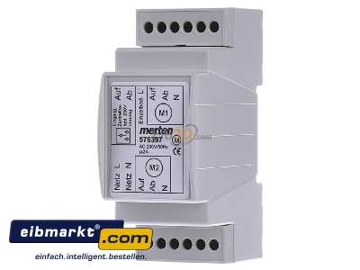 Frontansicht Merten 576397 Mehrfachsteuerrelais 2A 250ACV 