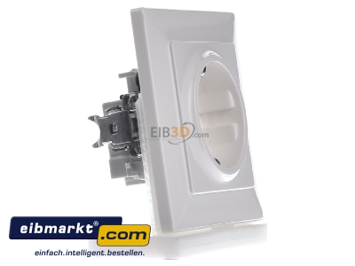 View on the left Siemens Indus.Sector 5UB1582 Socket outlet protective contact white 
