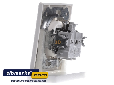 View on the right Siemens Indus.Sector 5UB1582 Socket outlet protective contact white 
