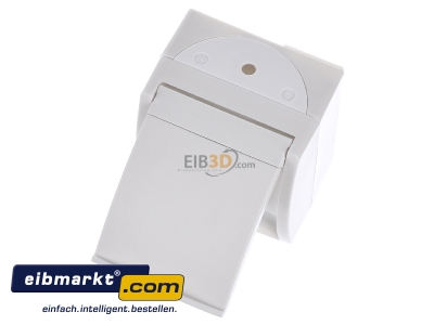 Ansicht oben vorne Busch-Jaeger 20 EW-54 Schuko-Steckdose mit Klappdeckel 