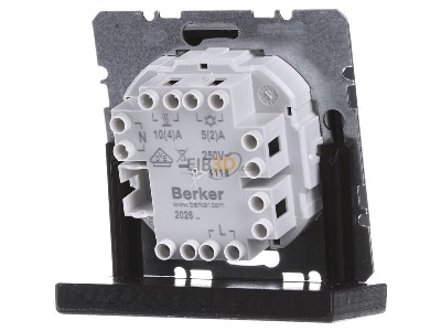 Ansicht hinten Berker 20266086 Temperaturregler anth/sa Wechsler/Zentralstck 
