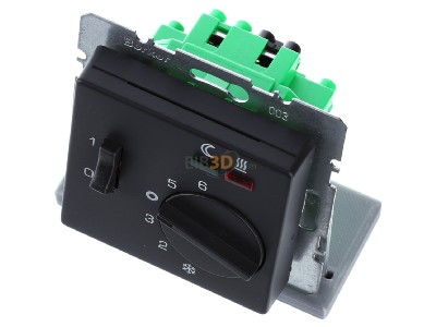 Ansicht oben vorne Berker 20346086 Fubodentemperaturregler anth/sa 