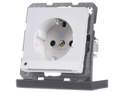Frontansicht Berker 41096089 SCHUKO-Steckdose pows/sa LED-Orientierg-licht 