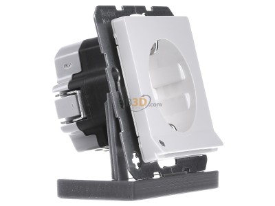 Ansicht links Berker 41096089 SCHUKO-Steckdose pows/sa LED-Orientierg-licht 