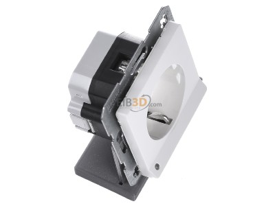 Ansicht oben links Berker 41096089 SCHUKO-Steckdose pows/sa LED-Orientierg-licht 