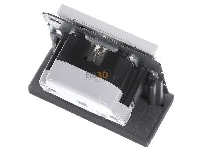 Ansicht oben hinten Berker 41096089 SCHUKO-Steckdose pows/sa LED-Orientierg-licht 
