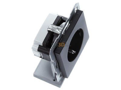 Ansicht oben links Berker 41436086 SCHUKO-Steckdose anth/sa 
