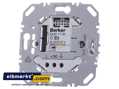 Front view Berker 85421100 Dimmer flush mounted
