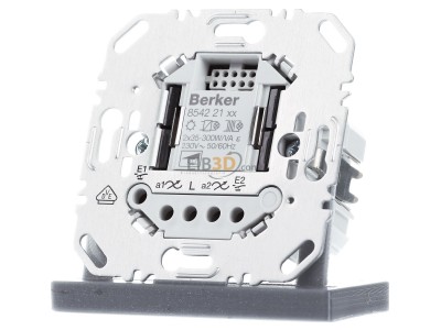 Frontansicht Berker 85422100 Universal Tastdimmer 2fach Hauselektronik 