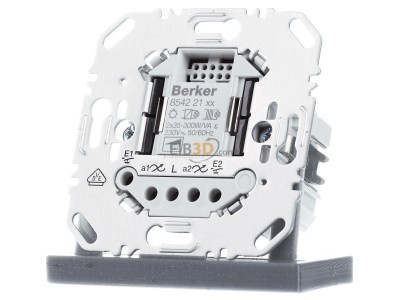 Frontansicht Berker 85422100 Universal Tastdimmer 2fach Hauselektronik 