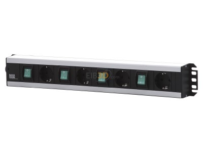 Frontansicht Bachmann 300.049 Handwerkerleiste 4fach 4xSchalter, 2m Zul. 