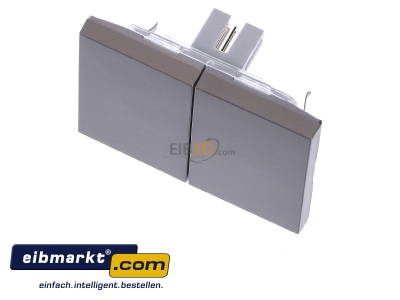 Ansicht oben vorne Berker 85142173 Taste 2fach edelstahl matt, lack 
