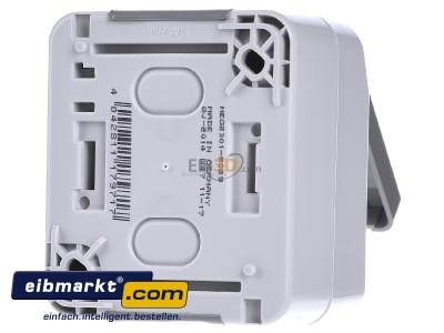 Ansicht hinten Merten MEG2301-8029 SCHUKO-Steckdose lichtgrau 