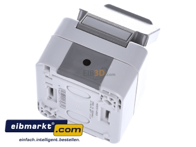 Ansicht oben hinten Merten MEG2301-8029 SCHUKO-Steckdose lichtgrau 