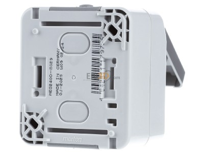 Ansicht hinten Merten MEG2400-8029 SCHUKO-Steckdose lichtgrau 