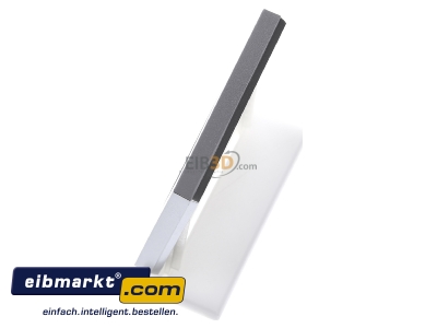 Ansicht oben rechts Merten MEG4010-3660 Rahmen 1fach aluminium 