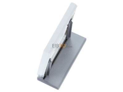Ansicht oben rechts Merten MEG4010-3674 Decor-Rahmen 1-fach Eiche/aktivwei� 
