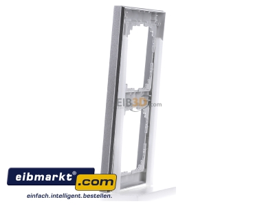 Ansicht rechts Merten MEG4020-3660 Rahmen 2fach aluminium 