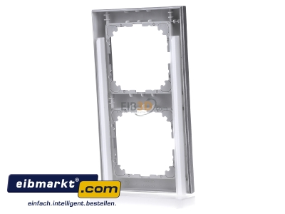 Ansicht hinten Merten MEG4020-3660 Rahmen 2fach aluminium 