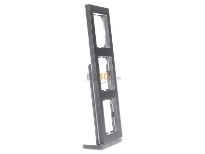 Ansicht links Merten MEG4030-3660 Rahmen 3fach aluminium 