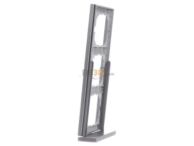 Ansicht rechts Merten MEG4030-3660 Rahmen 3fach aluminium 