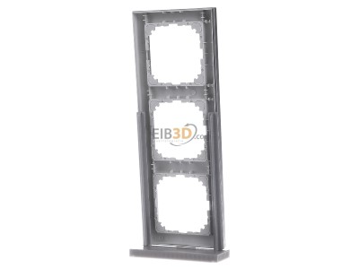 Ansicht hinten Merten MEG4030-3660 Rahmen 3fach aluminium 