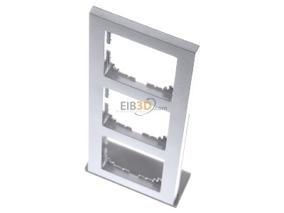 Ansicht oben vorne Merten MEG4030-3660 Rahmen 3fach aluminium 