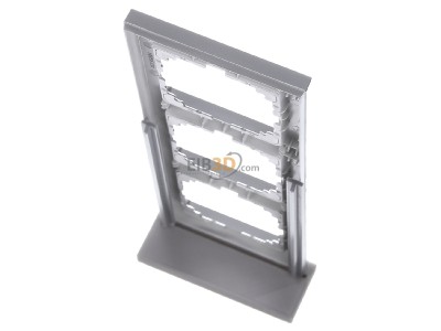 Ansicht oben hinten Merten MEG4030-3660 Rahmen 3fach aluminium 
