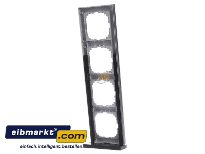 Ansicht hinten Merten MEG4040-3660 Rahmen 4fach aluminium 