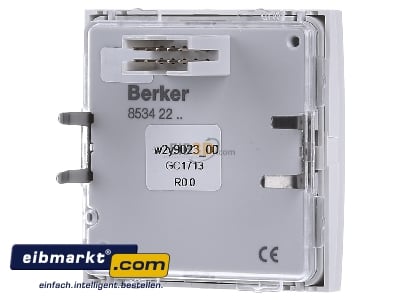 Back view Berker 85342289 System motion sensor white
