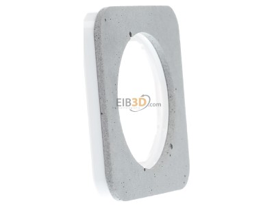 Ansicht links Berker 10112379 Rahmen 1-fach Beton-grau/plw glanz 