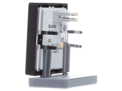 Ansicht rechts Berker 85145126 KNX-Funk Taste 1fach anthrazit samt 