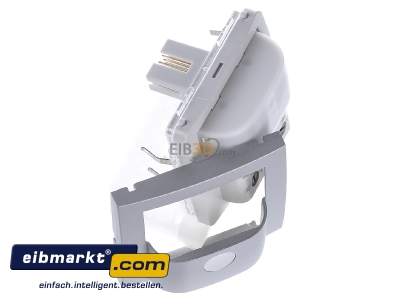 Ansicht oben links Berker 85346183 KNX-Funk Bewegungsmelder 2,2m alumatt 