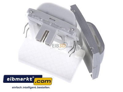 Ansicht oben hinten Berker 85346183 KNX-Funk Bewegungsmelder 2,2m alumatt 