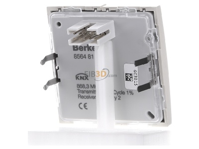 Back view Berker 85648182 Touch rocker for home automation white 
