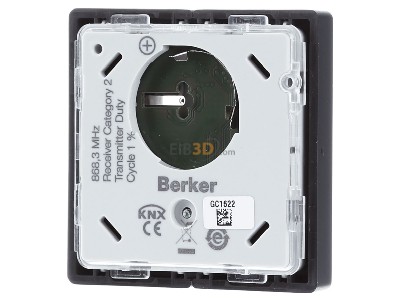 Back view Berker 85656226 EIB, KNX complete transmitter, 
