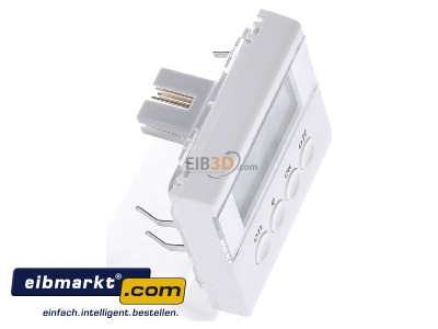 Ansicht oben links Berker 85745289 KNX-Funk Zeitschaltuhr polarwei glnzend 