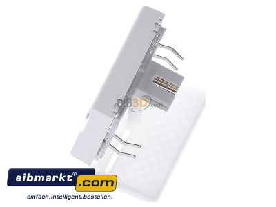 Ansicht oben rechts Berker 85745289 KNX-Funk Zeitschaltuhr polarwei glnzend 
