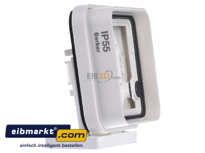 Ansicht links Berker 13283502 Rahmen 1fach polarwei� 