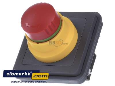 Front view Berker 44713512 Emergency stop complete IP55 - 
