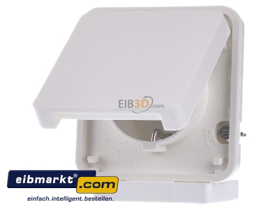 Frontansicht Berker 47063512 Steckdosen-Einsatz SCHUKO polarwei� 