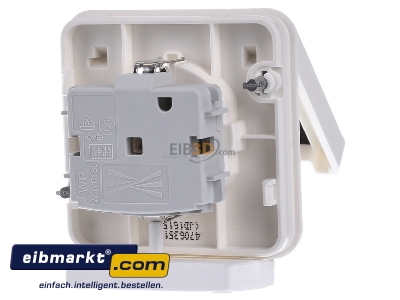 Ansicht hinten Berker 47063512 Steckdosen-Einsatz SCHUKO polarwei� 