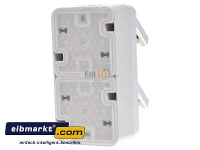 Ansicht hinten Berker 47703522 SCHUKO-Steckdose 2fach senkrecht polarwei� 
