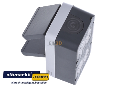 View top right Berker 47703525 Socket outlet protective contact grey - 
