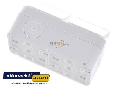 Ansicht oben hinten Berker 47843512 SCHUKO-Steckdose 2fach waagerecht polarwei� 